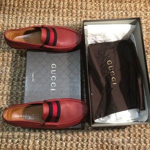 Brand NEW REAL DEAL 🔥 Unisex Gucci Loafers, Red